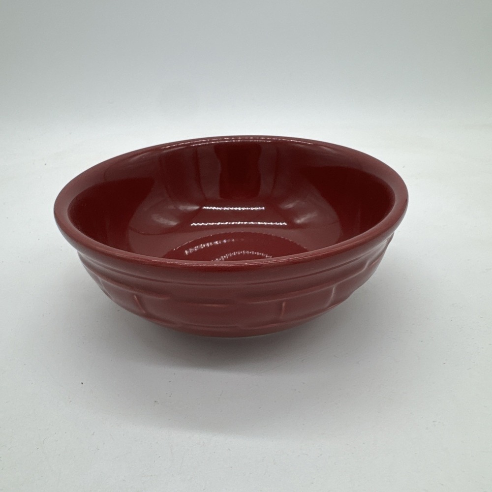 Longaberger PAPRIKA RED Woven Trad Pottery 7" Soup/Cereal Bowl